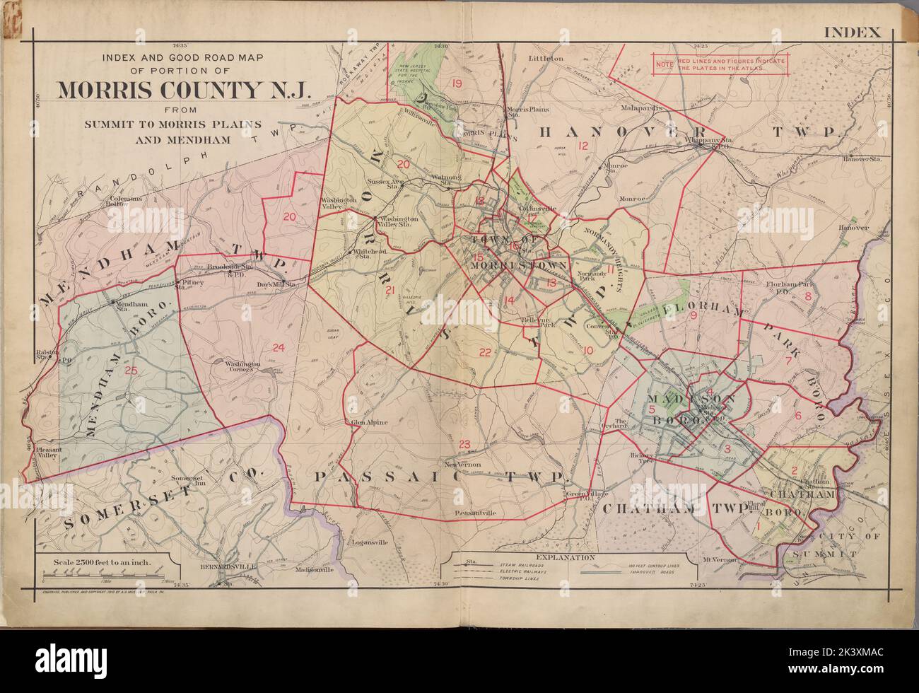 Index Map 1910. Cartographic. Atlases, Maps. Lionel Pincus and Princess