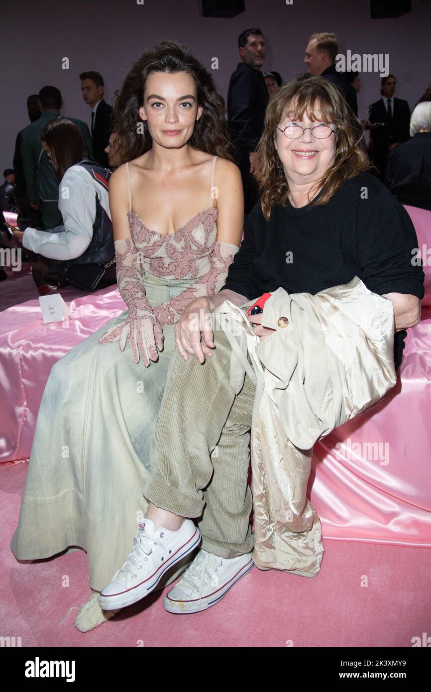 Emma Mackey and Jane Birkin attending the Acne Studios Womenswear