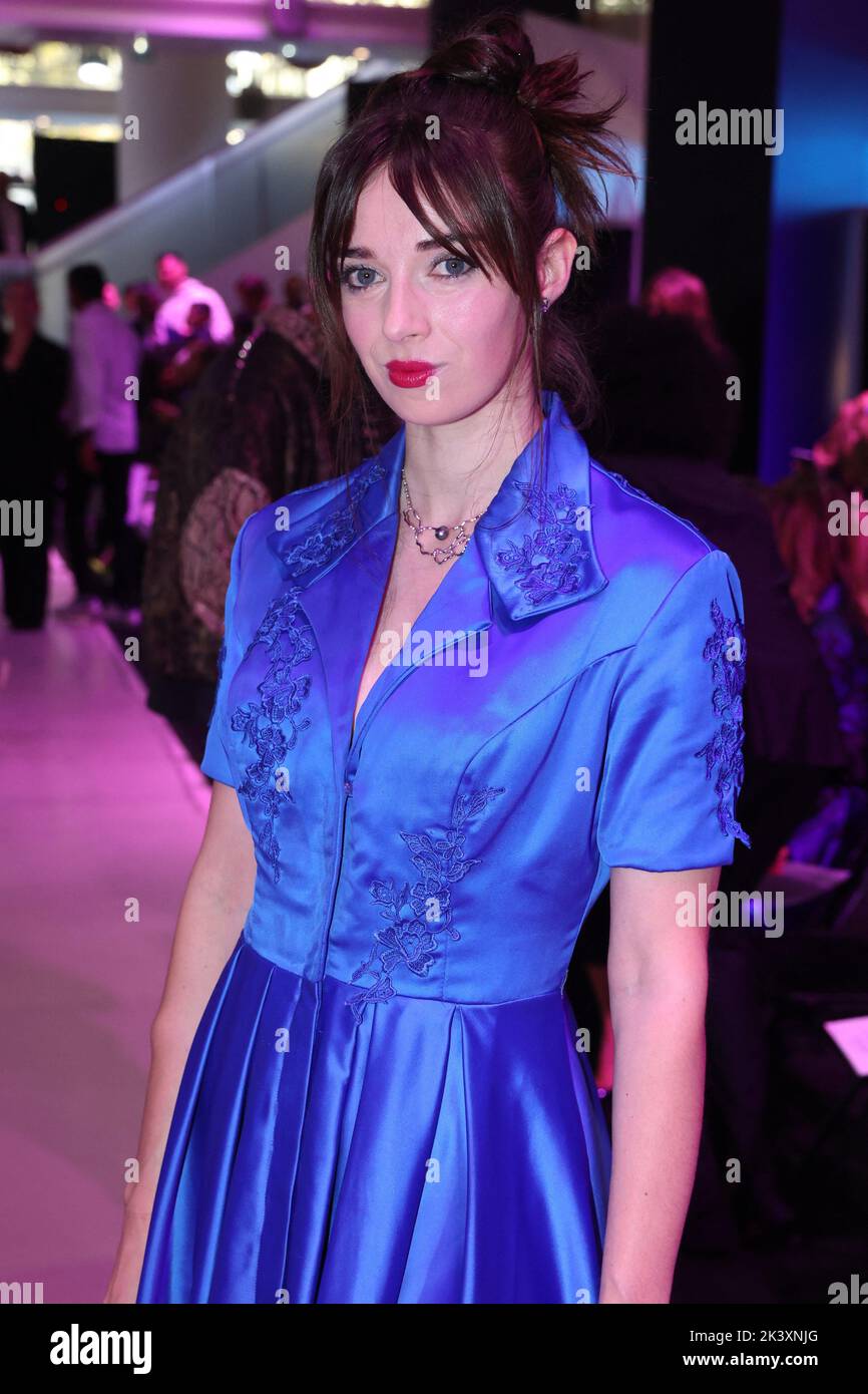 Sarah Barzyk attends the Christophe Guillarme show as part of Paris