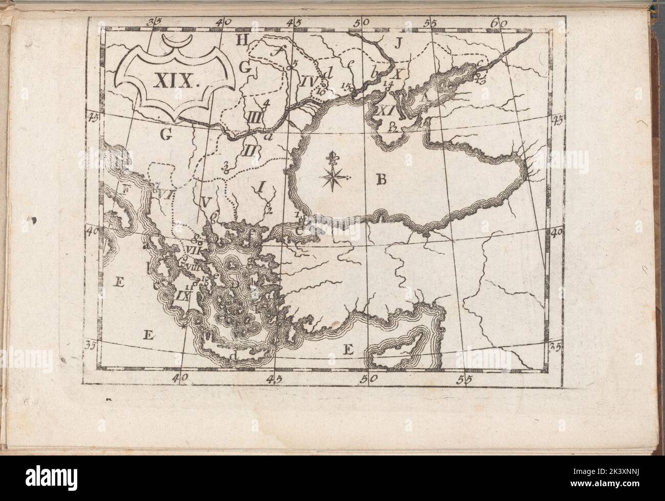 Atlas des enfans..., XIX Dilthey, Philipp Heinrich, 1723-1781. Cartographic. Maps. 1768. Rare Book Division. Geography Stock Photo