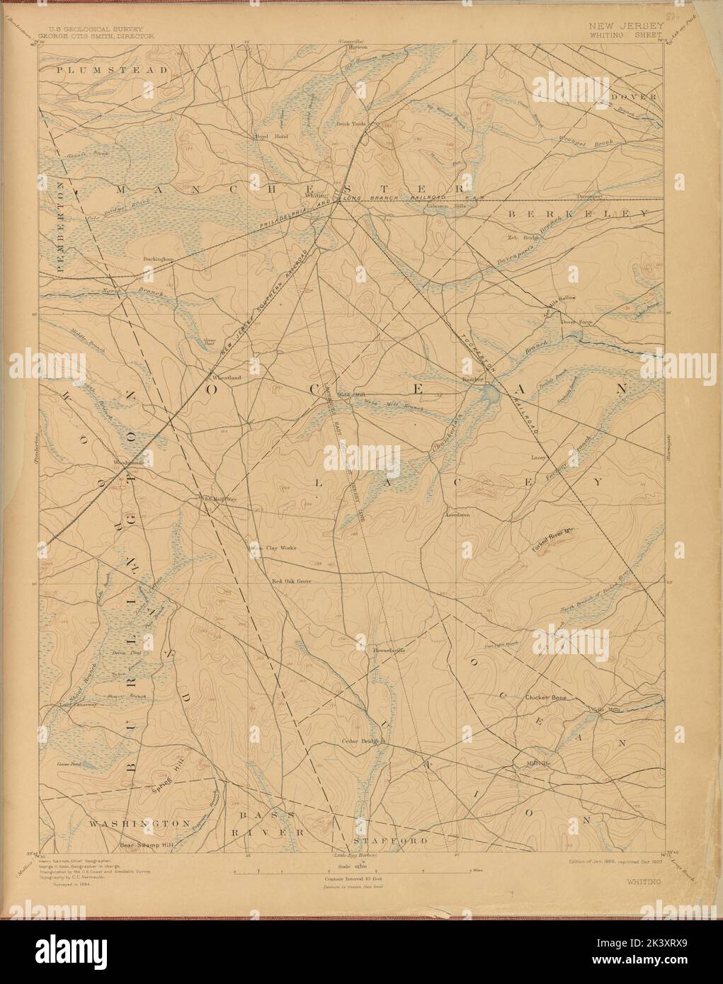 Whiting, survey of 1884, ed. of 1888, repr. 1907. 1899 1926. Cartographic. Atlases, Maps