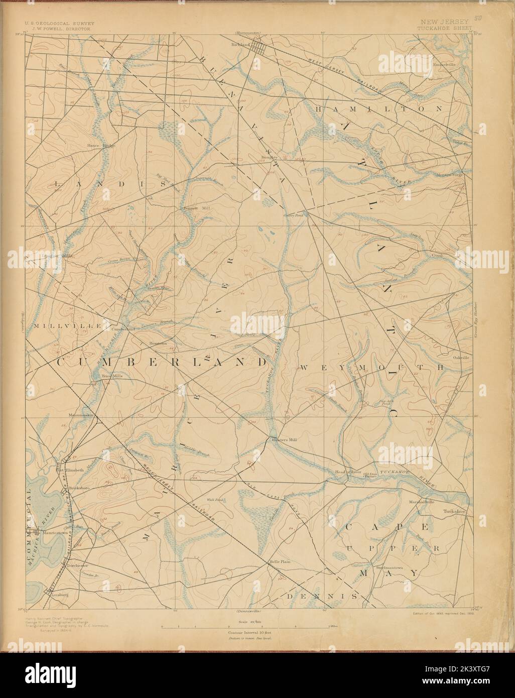 Tuckahoe, survey of 18846, ed. of 1893, repr. 1900. 1899 1926