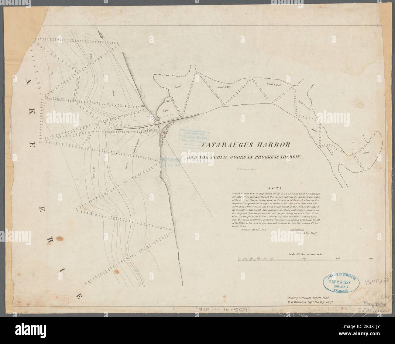 Cataraugus harbor and the public - Cataraugus Harbor And The Public Works In Progress Therein United States Army Corps Of Topographical Engineers Cartographic Maps 1838 Lionel Pincus And Princess Firyal Map Division Hydrographic Surveying New York State Chautauqua Creek Ny Hydrographic Surveying Erie Lake Hydrographic Surveying Chautauqua Creek Ny Erie Lake Lake Erie 2K3XTJY 