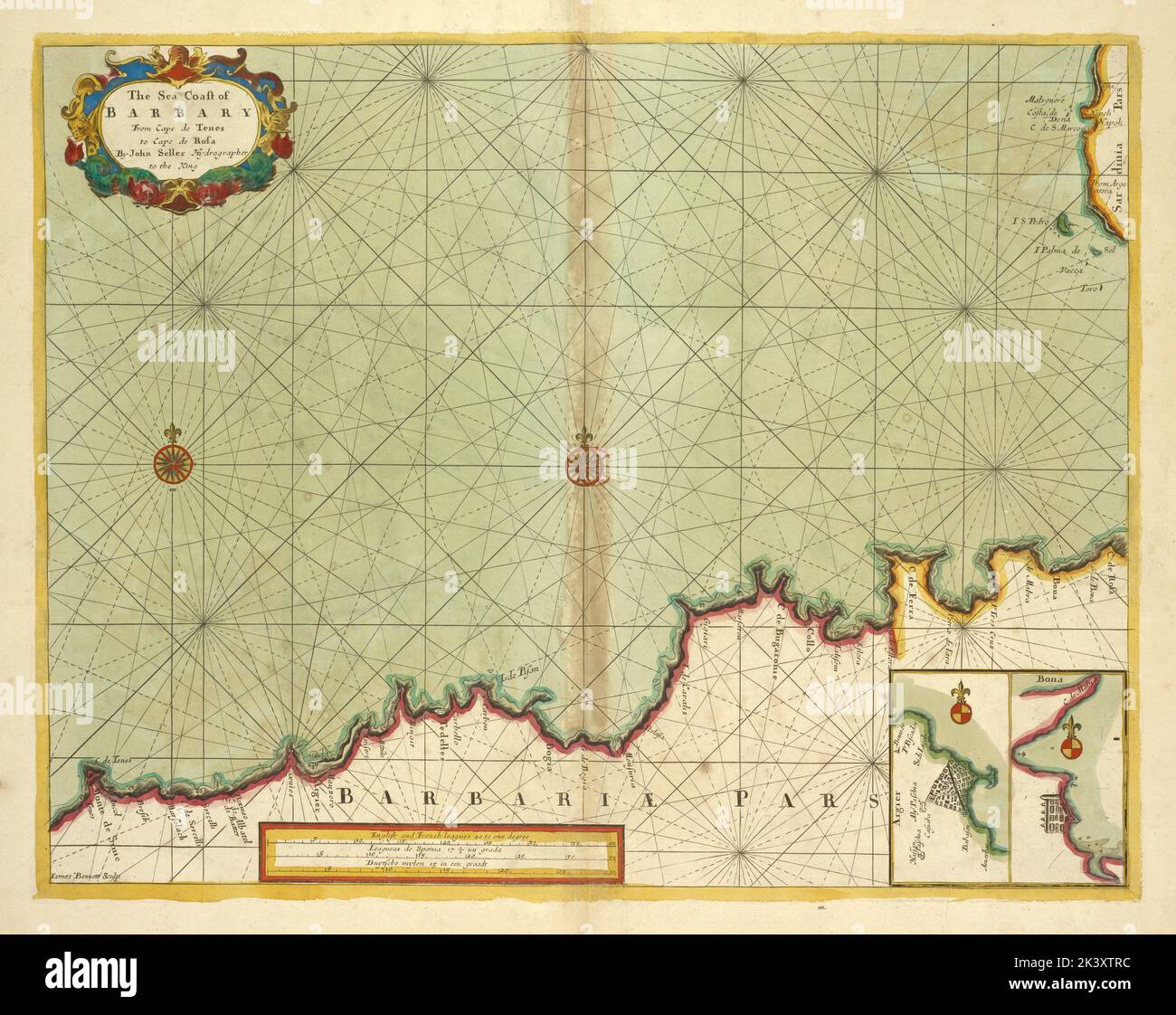 The sea coast of BARBARY from cape de Tenes to cape de Rosa 1702 - 1707 ...
