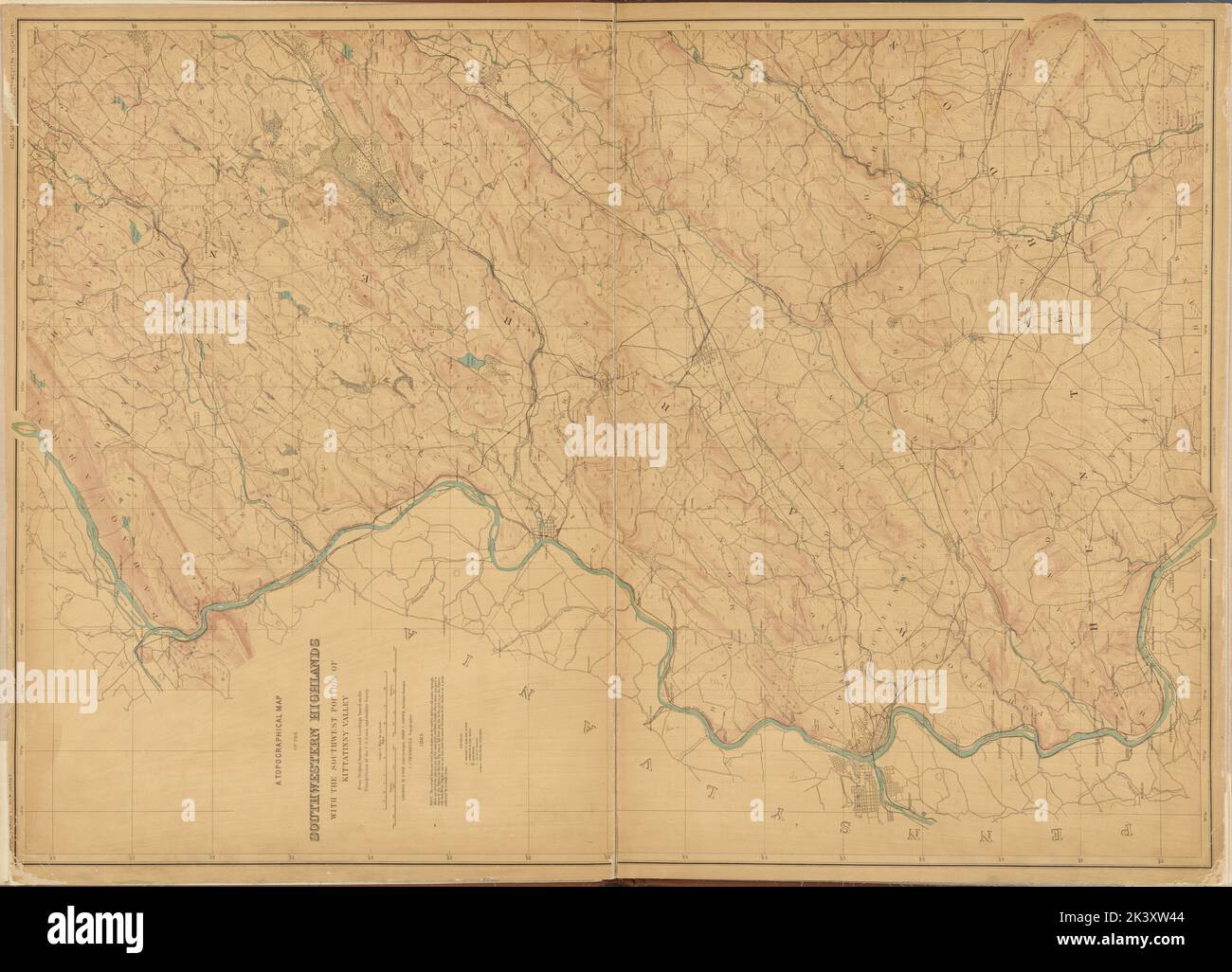 New Jersey, Double Page Sheet No. 2 Map of Southwestern Highlands
