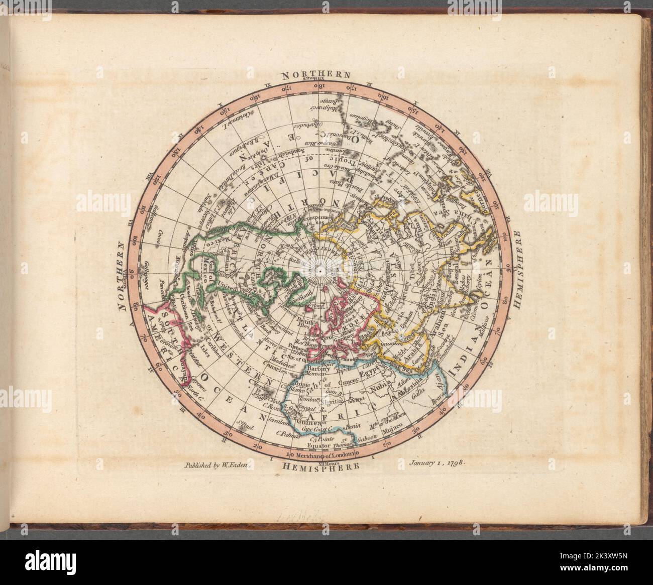 Northern Hemisphere 1798 - 1804. Cartographic. Maps, Atlases. Lionel 