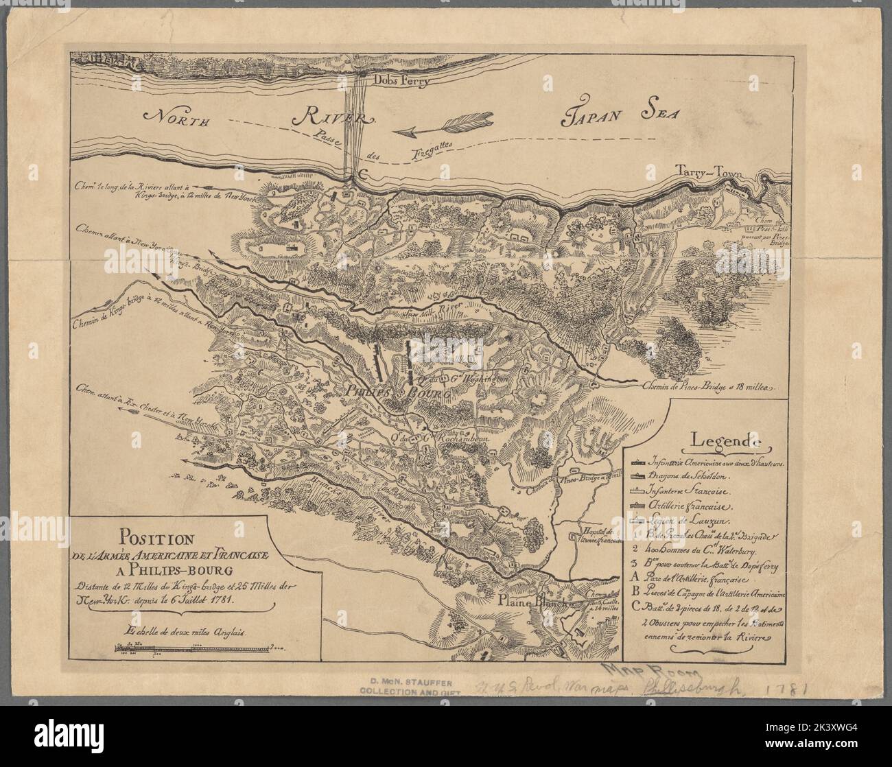 Position de l 39 arm e Am ricaine - Position De Larme Amricaine Et Franaise A Philips Bourg Distante De 12 Milles De Kings Bridge Et 25 Milles De New York Depuis Le 6 Juillet 1781 Cartographic Maps 1880 Lionel Pincus And Princess Firyal Map Division Philipsbourg Hudson River New York Military Art And Science New York State History Revolution 1775 1783 United States History Revolution 1775 1783 Sleepy Hollow Ny 2K3XWG4 