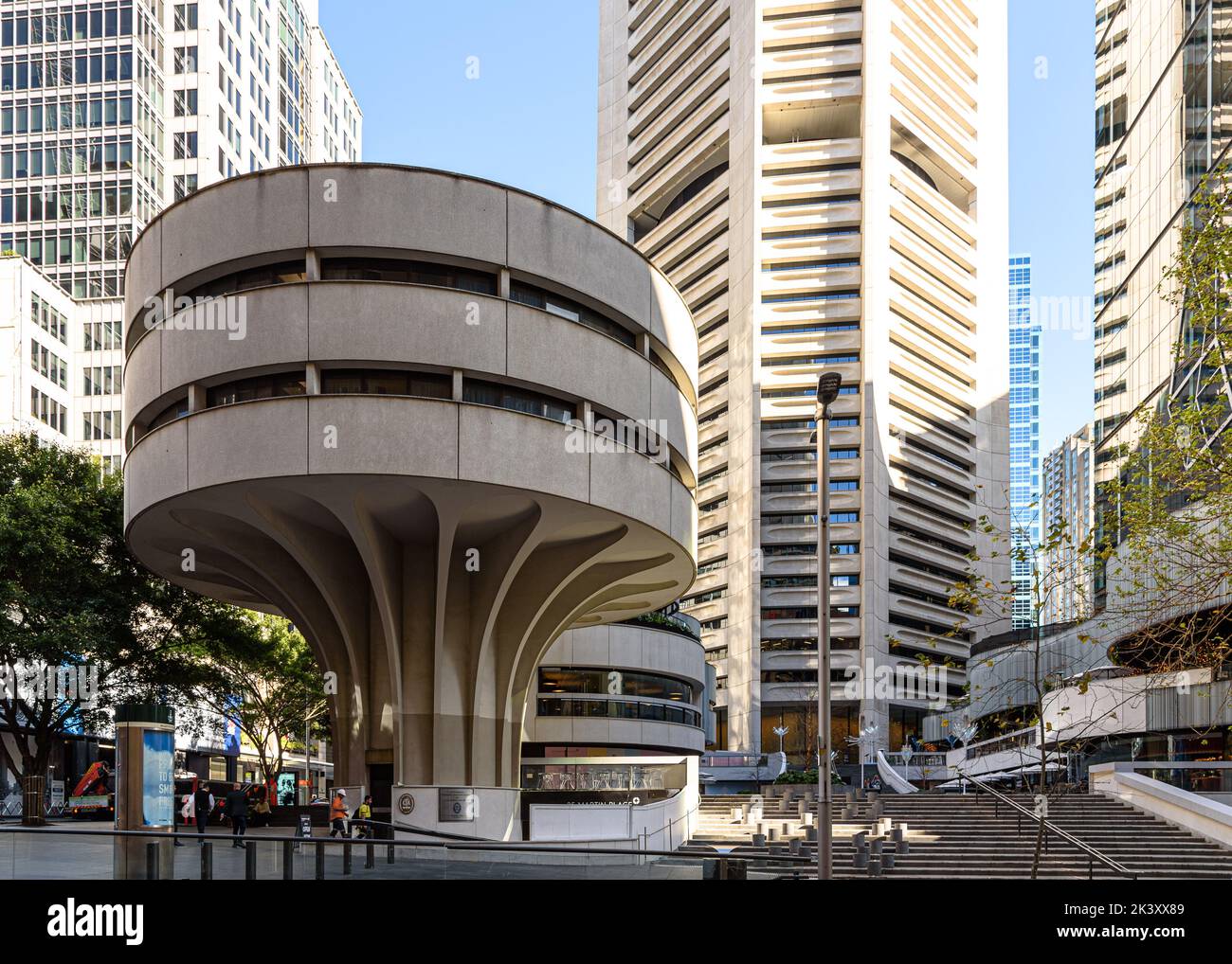 The modernist Commercial Travellers's Association building / MLC Centre at Martin Place in Sydney, Australia Stock Photo