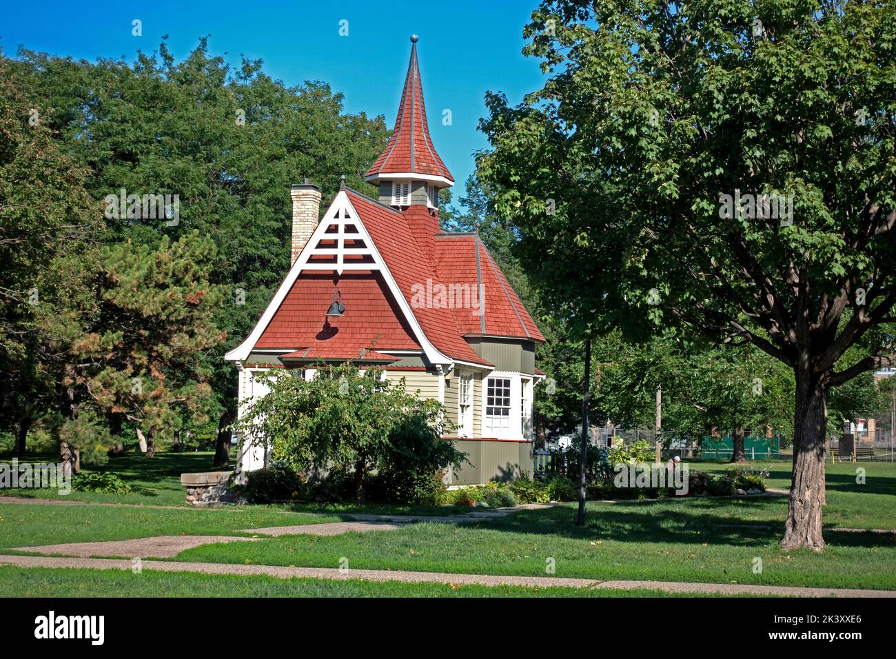 Loring Community Arts Center, one of the onsite original buildings in Loring Park near Loring Pond, a must visit. Minneapolis Minnesota MN USA Stock Photo