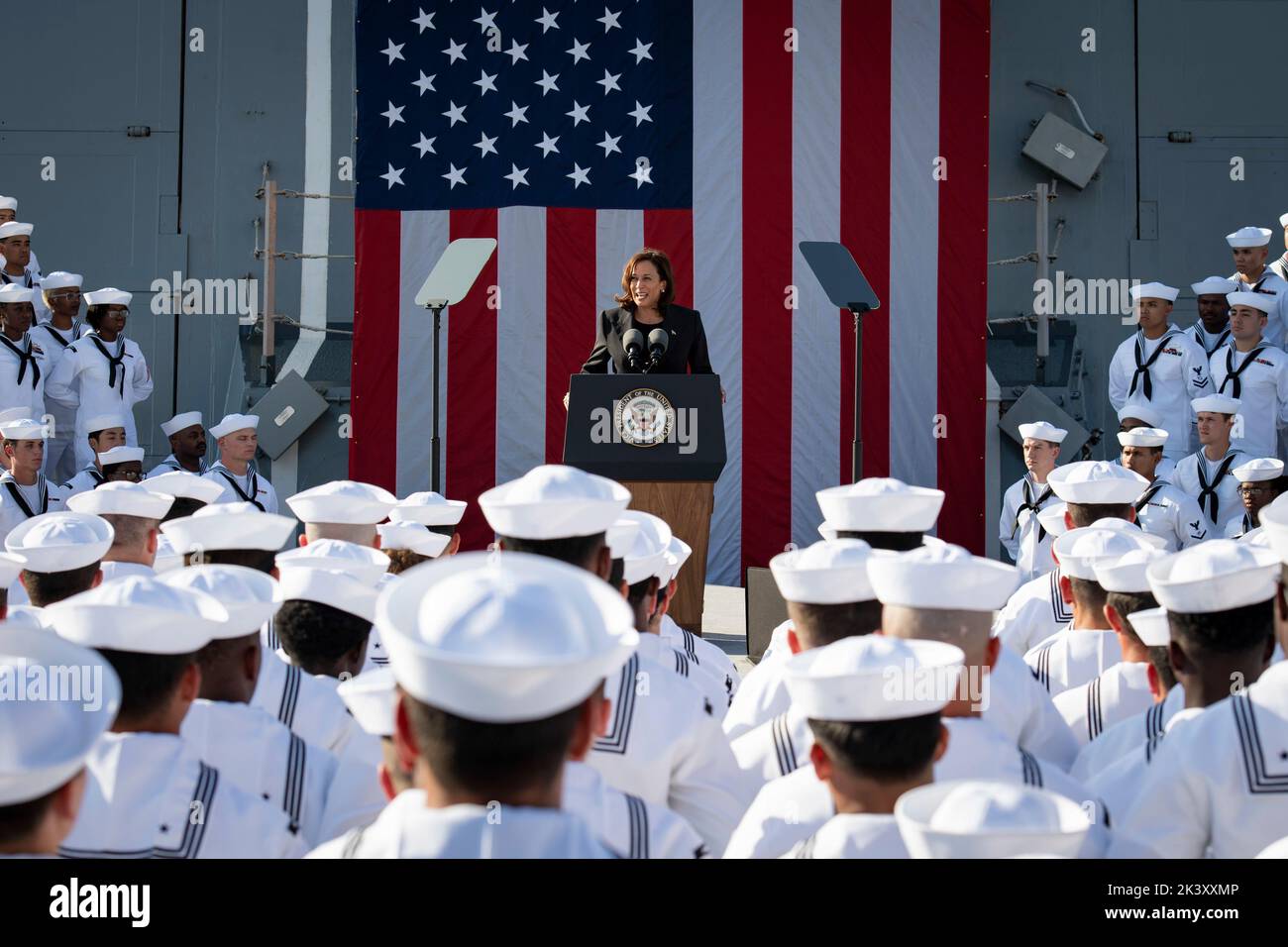 September 28, 2022, Yokosuka, Kanagawa, Japan: Vice President KAMALA ...