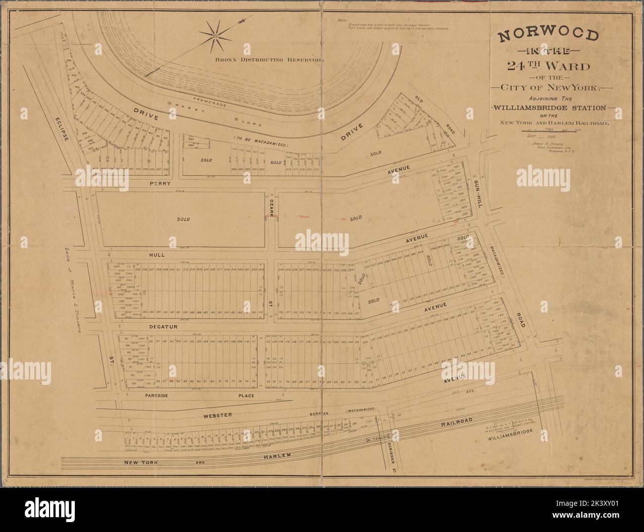 Norwood in the 24th ward of the City of New York adjoining the