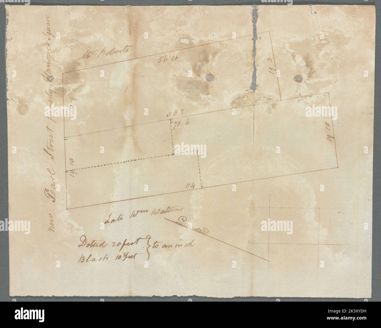 Pearl Street, formerly Hanover Square 1799. Cartographic. Maps, Surveys ...