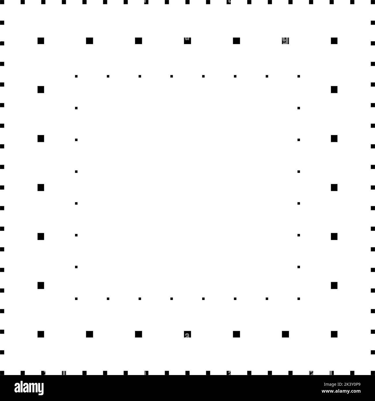 Tracing square shape lines element for preschool, kindergarten and