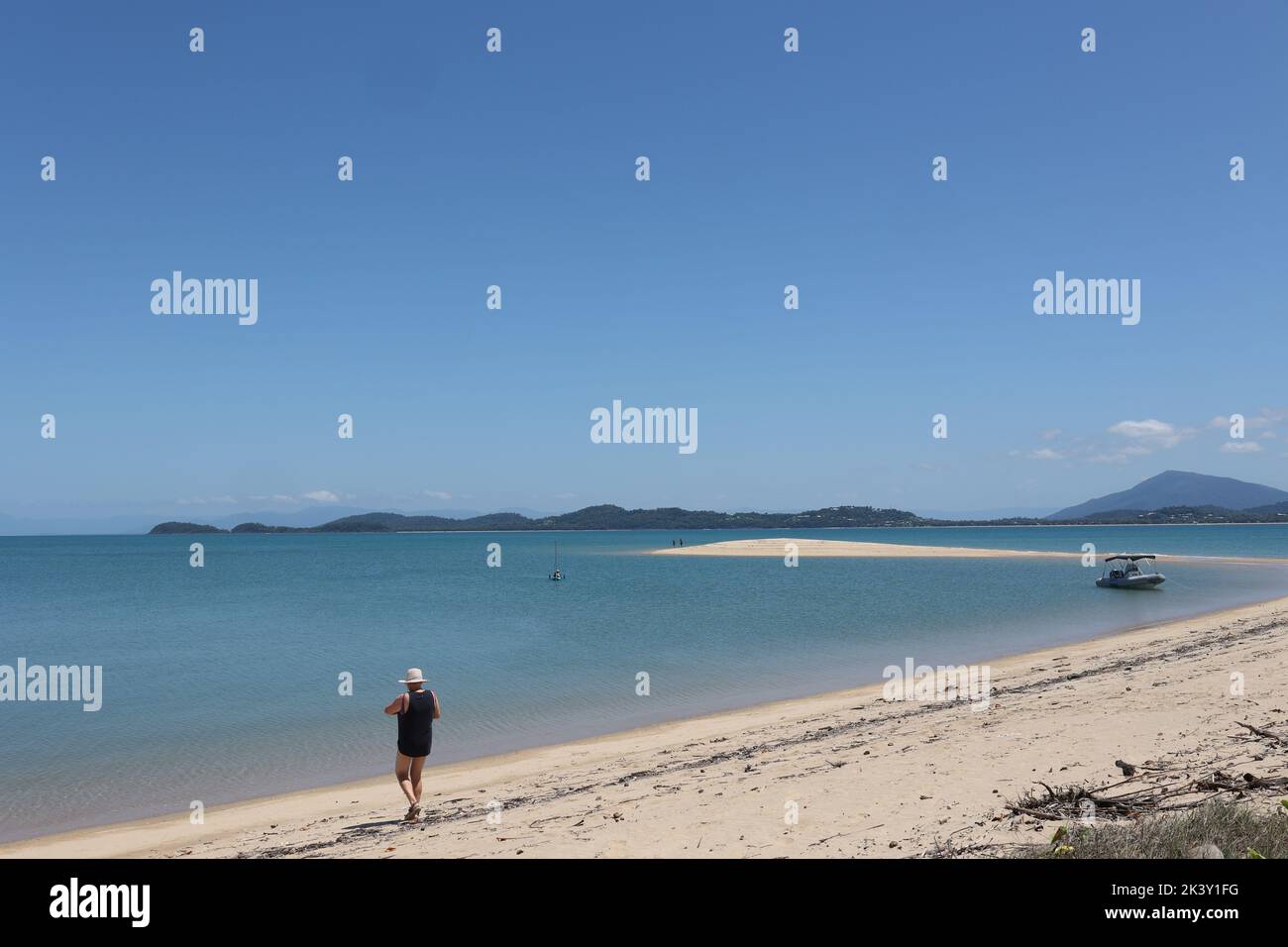 Dunk Island North Queensland Australia .  Dunk Island is a tropical paradise just off the coastal village of Mission Beach in North Queensland . Stock Photo
