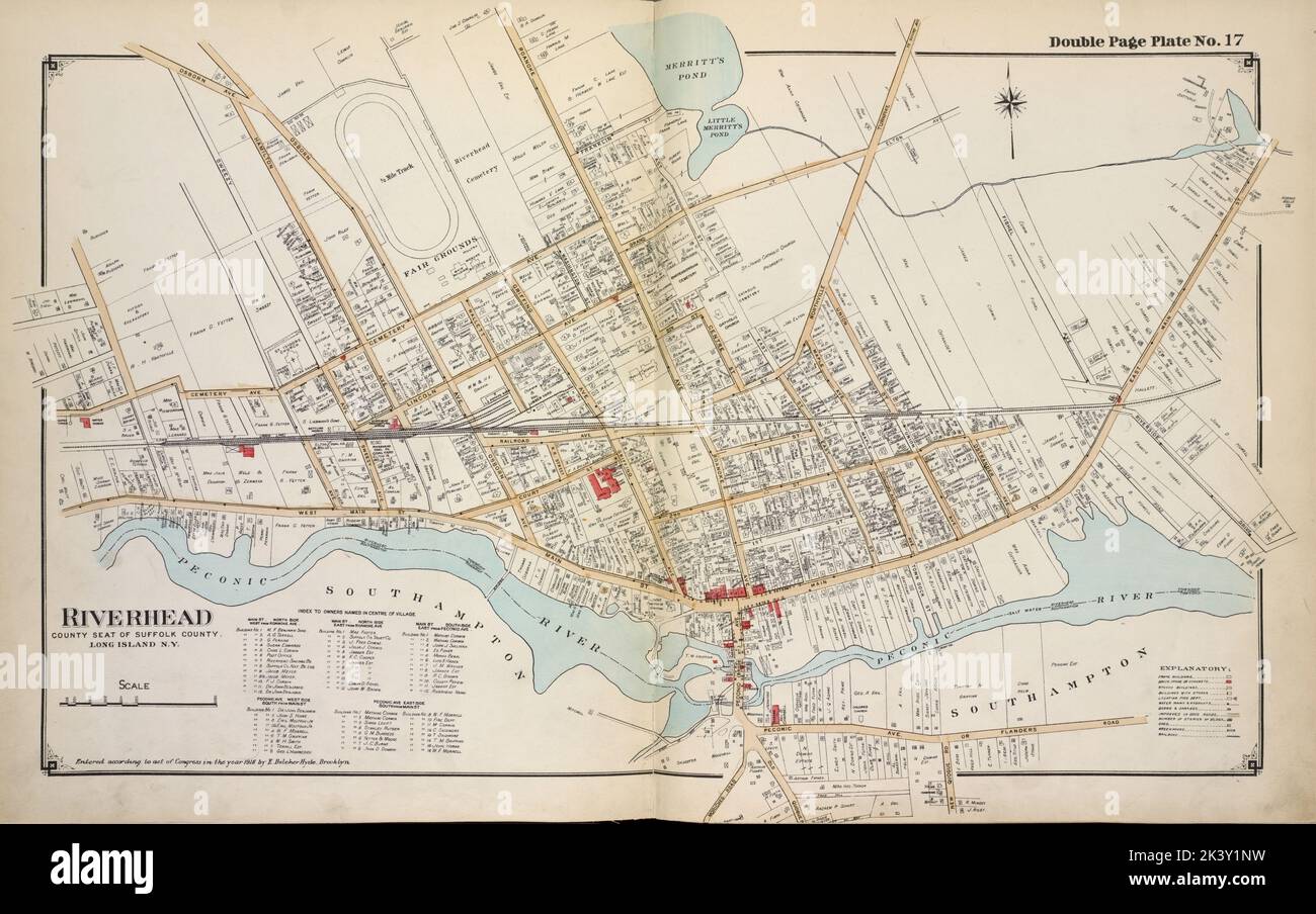 Riverhead Cartographic. Atlases, Maps. 1915 1917. Lionel Pincus and