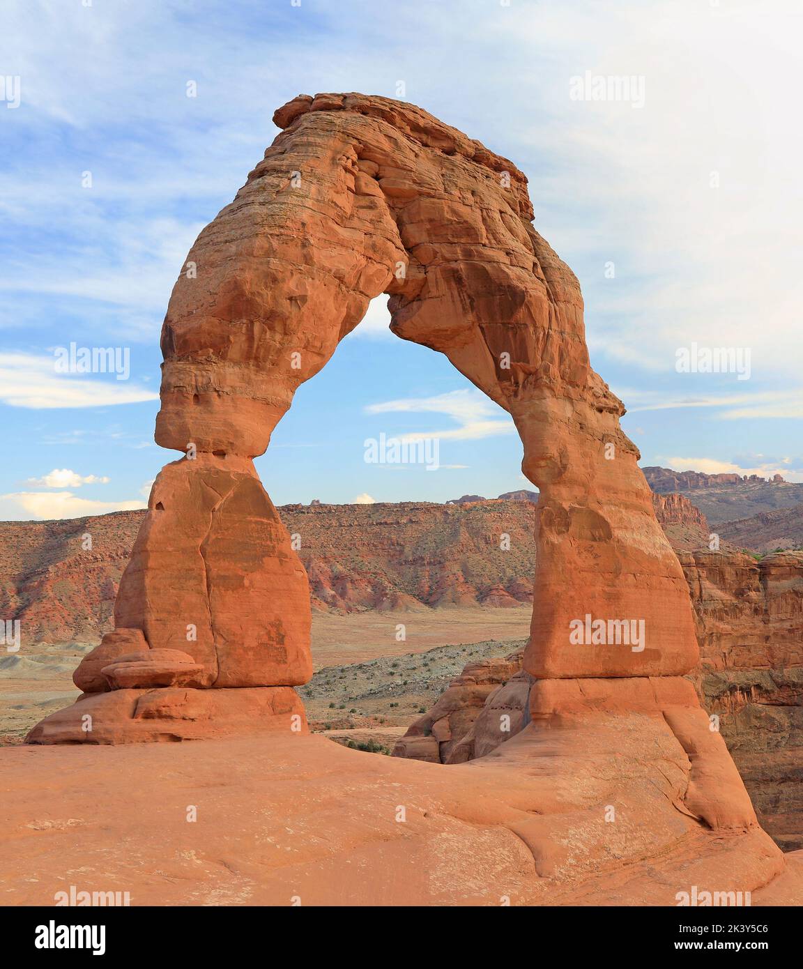 Delicate Arch in Arches National Park, Moab, Utah Stock Photo