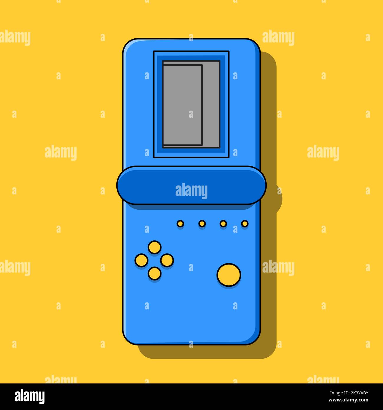 Image of blue tetris. Vector illustration Stock Vector