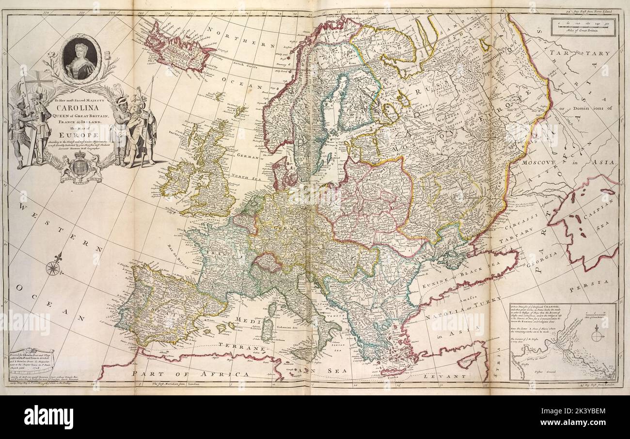 Map of Europe according to the newest and most exact observations 