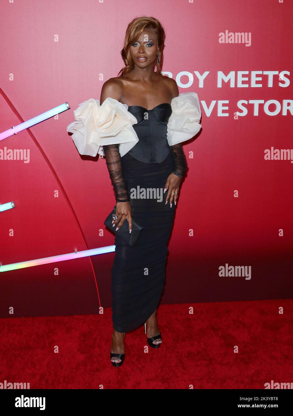 Symone arrives at Universal BROS premiere held at The Regal LA Live in ...