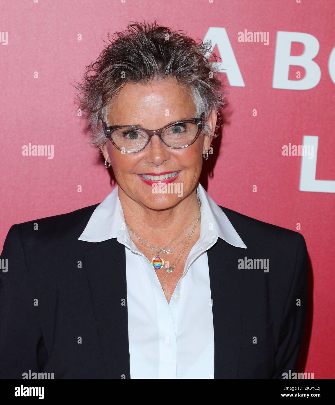Amanda Bearse arrives at Universal BROS premiere held at The Regal LA