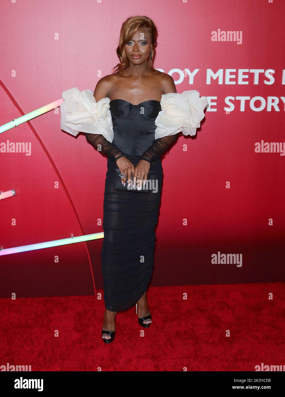 Symone arrives at Universal BROS premiere held at The Regal LA Live in ...