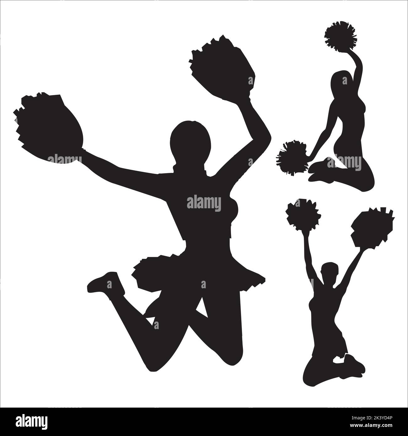 Cheerleaders Black and White Stock Photos & Images Alamy