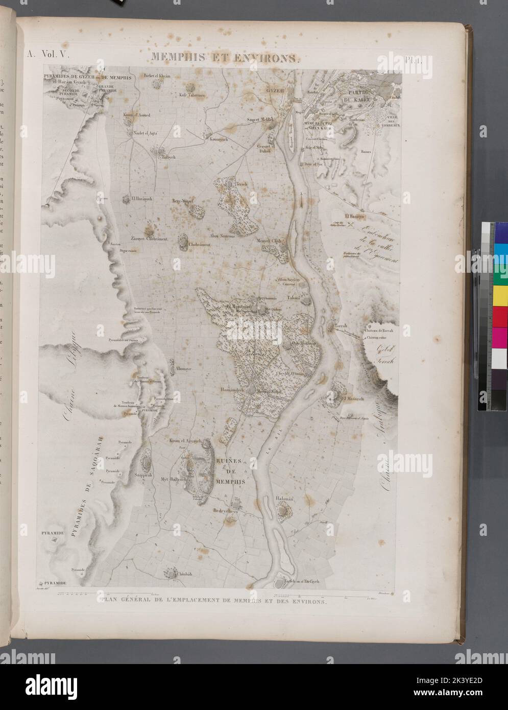 Memphis et environs Plan g n ral - Memphis Et Environs Plan Gnral De Lemplacement De Memphis Et Des Environs Cartographic Maps Topographic Maps 1822 Rare Book Division Egypt Egypt Memphis Extinct City 2K3YE2D
