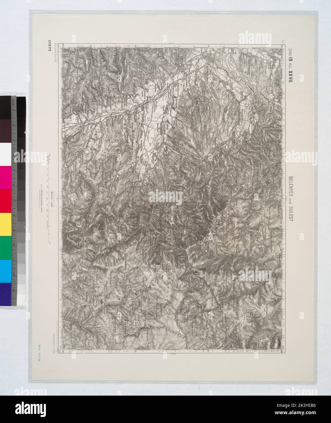 Belenyes und Sulest. Cartographic. Maps, Topographic maps. 1910. Lionel Pincus and Princess