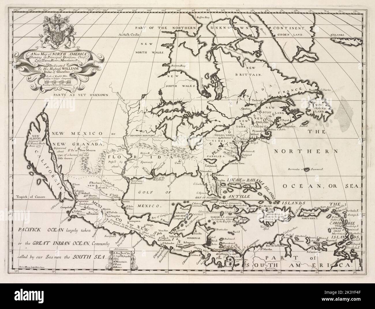 A new map of North America shewing - A New Map Of North America Shewing Its Principal Divisions Chief Cities Townes Rivers Mountains C North America Burghers M Cartographic Maps Atlases 1700 Lionel Pincus And Princess Firyal Map Division Atlases British Geography Ancient Maps In Education England Maps North America Maps Early Works To 1800 Caribbean Area Maps Early Works To 1800 2K3YF4F