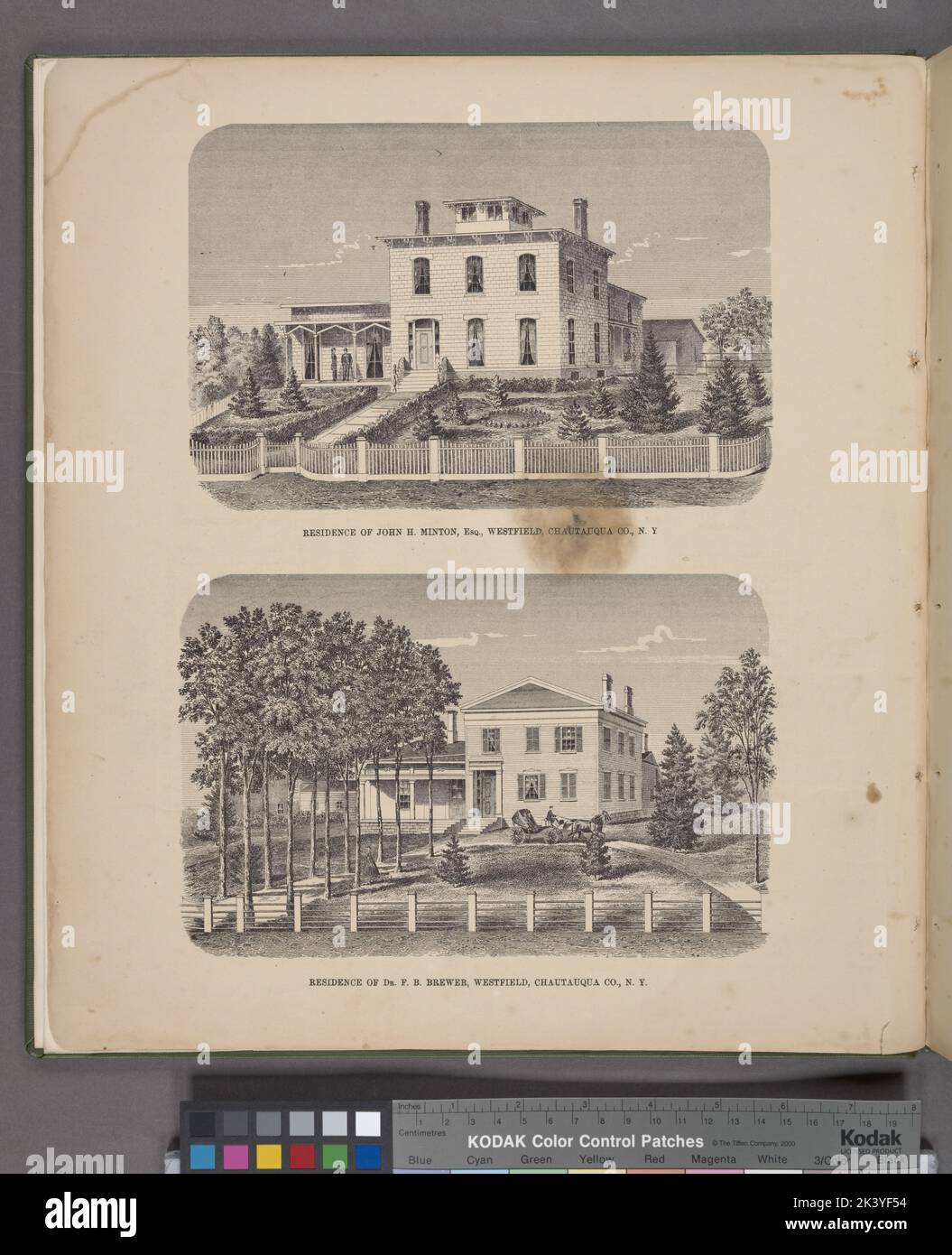 Residence Of John H. Milton, Esq., Westfield, Chautauqua Co., N.Y.; Residence Of Dr. F.B. Brewer