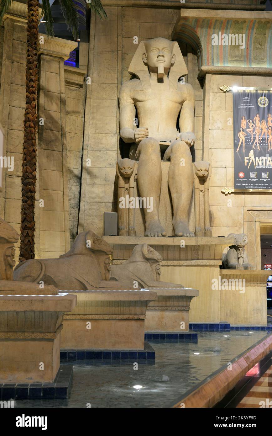 Luxor casino hotel located on the Las Vegas Strip, Nevada, USA Stock