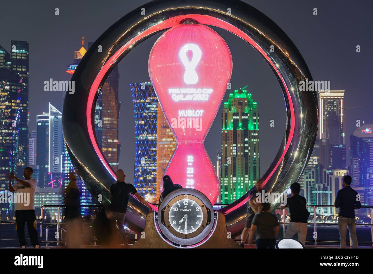 The FIFA World Cup Qatar 202 Official Countdown Clock, powered by