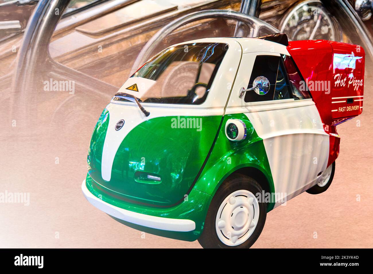 Evetta Delivery all-electric urban delivery vehicle for eco-friendly last-mile transportation, Hannover, Germany, September 24, 2022 Stock Photo