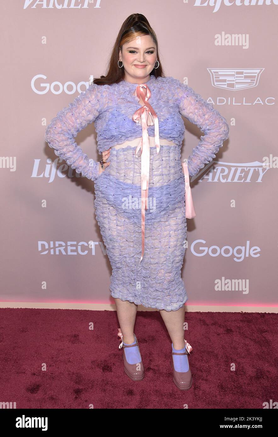 Megan Stalter arriving to Variety's 2022 Power of Women: Los Angeles