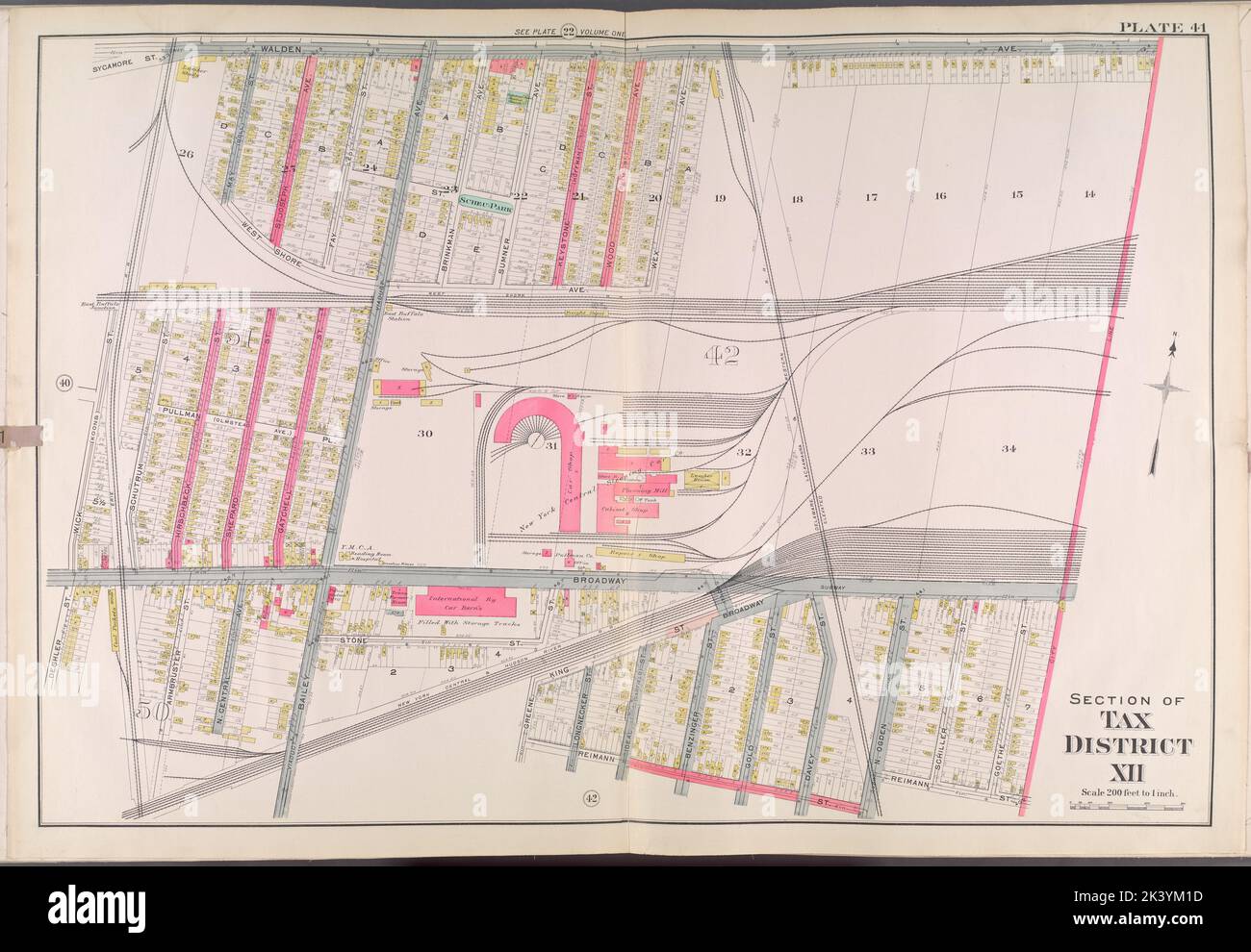 Buffalo, V. 2, Double Page Plate No. 41 Map bounded by Walden Ave., Reimann St., Deshler St