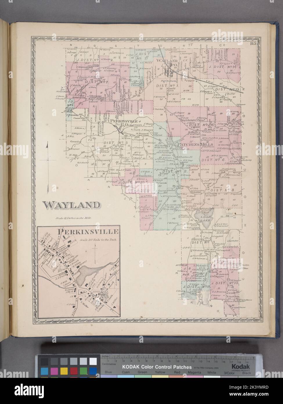 Map of wayland new york hires stock photography and images Alamy