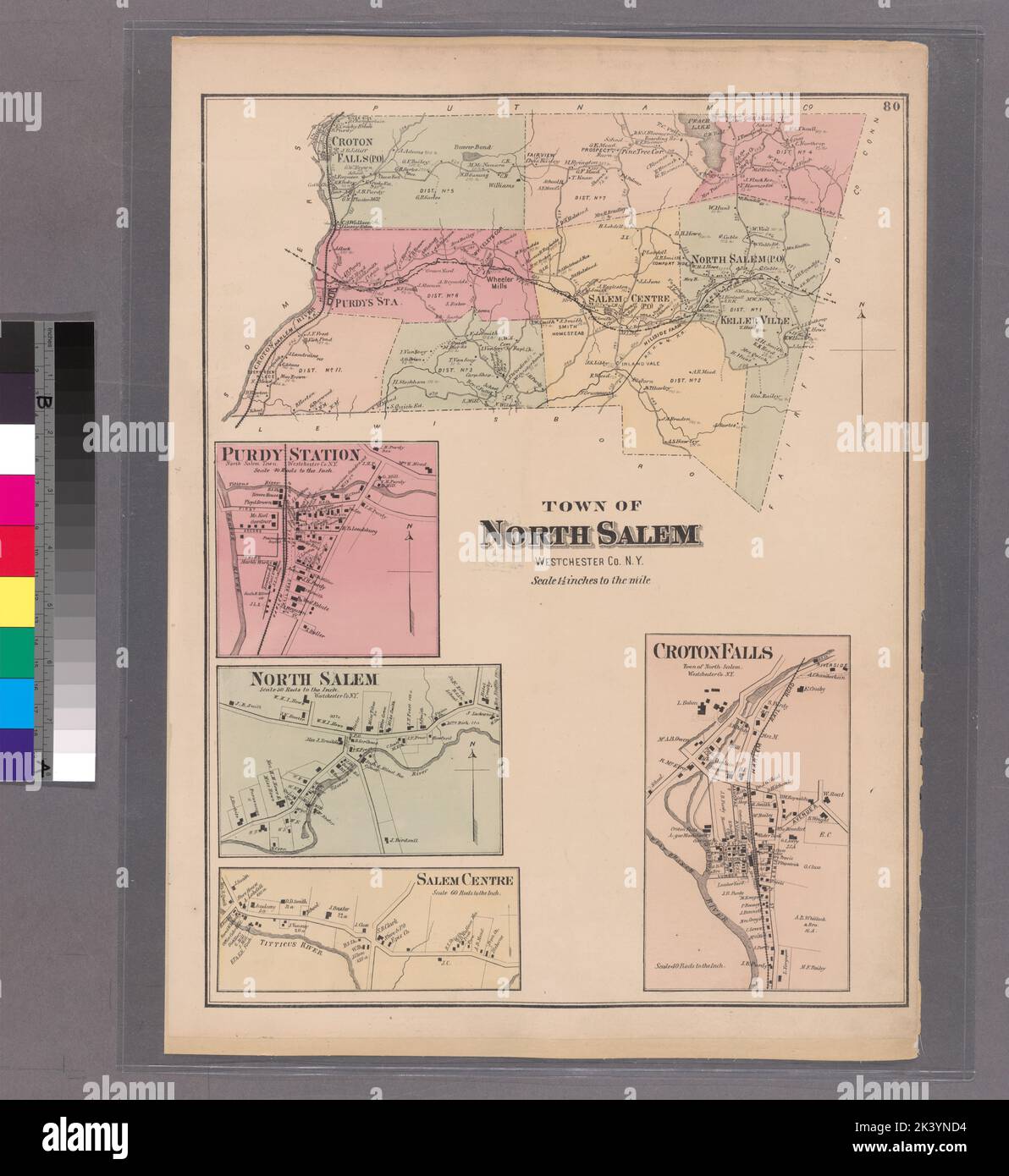 Plate 80 Town of North Salem, Westchester Co. N.Y. Cartographic