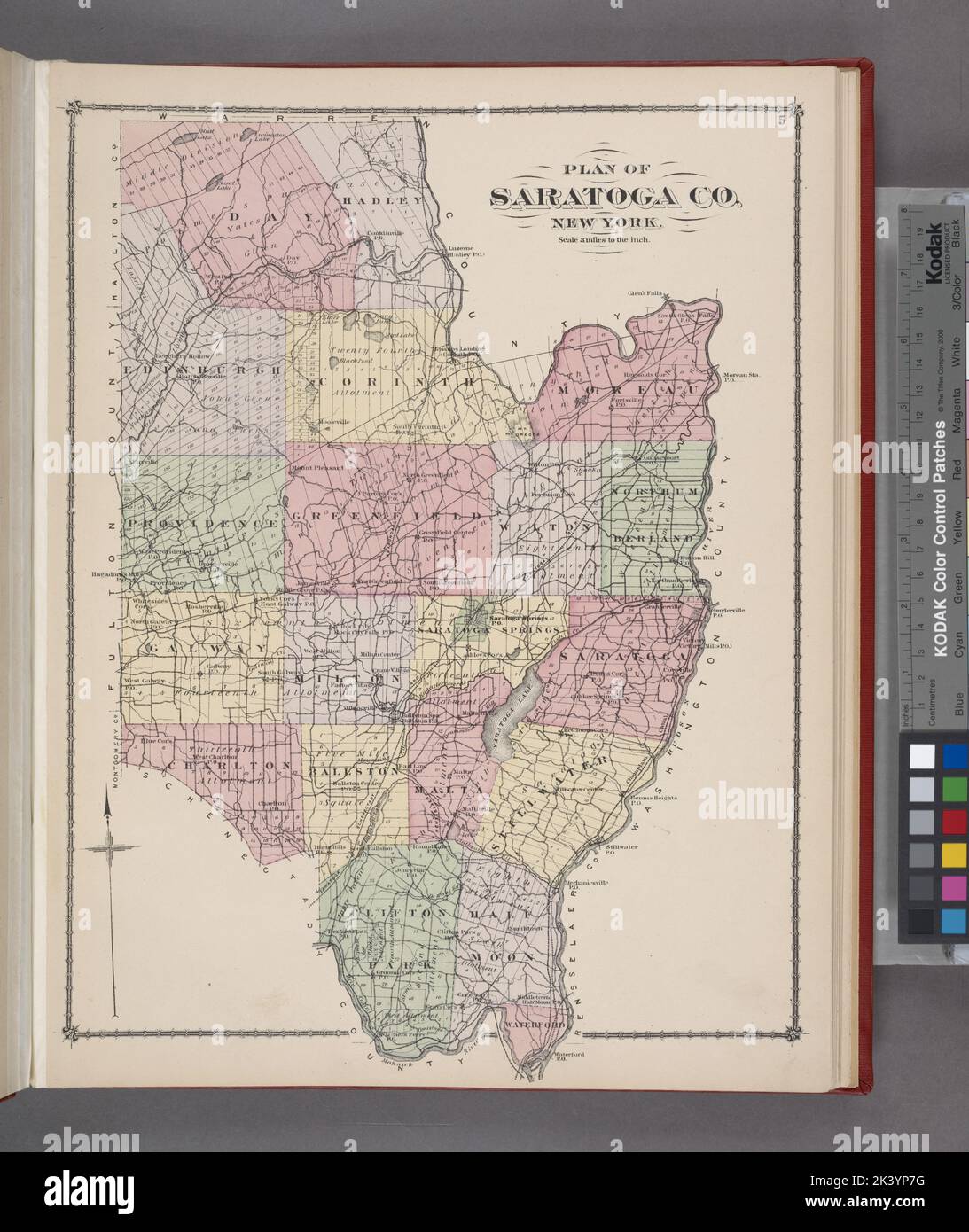 Plan of Saratoga Co. New York. Cartographic. Atlases, Maps. 1876 ...