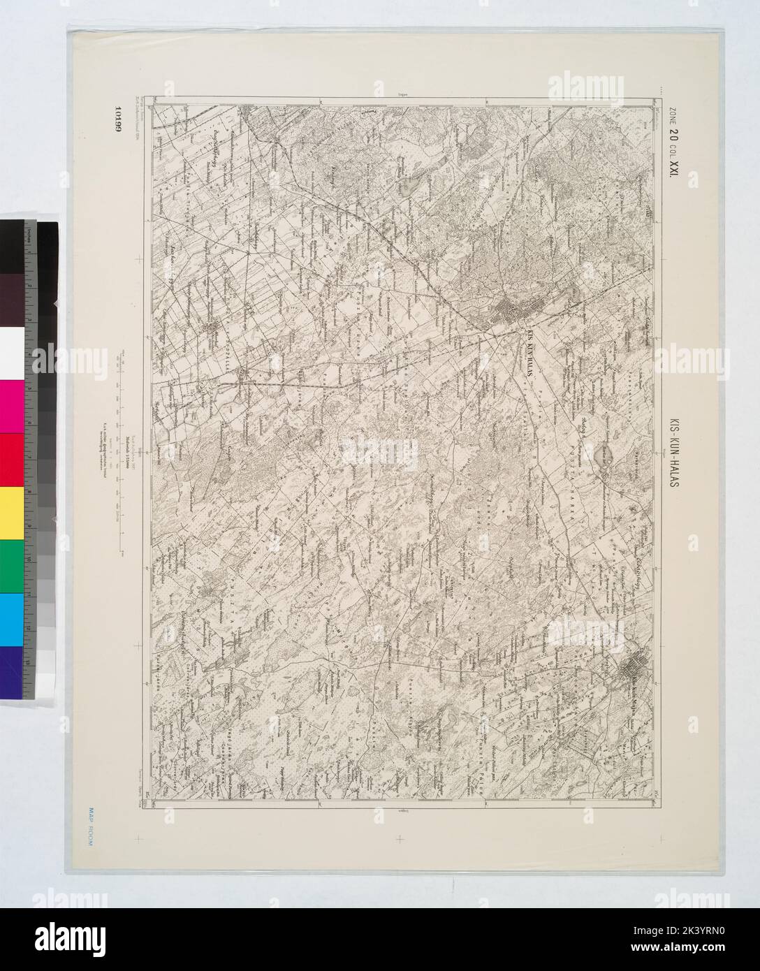 Kis-Kun-Halas. Cartographic. Maps, Topographic maps. 1904. Lionel Pincus and Princess Firyal Map Division Stock Photo