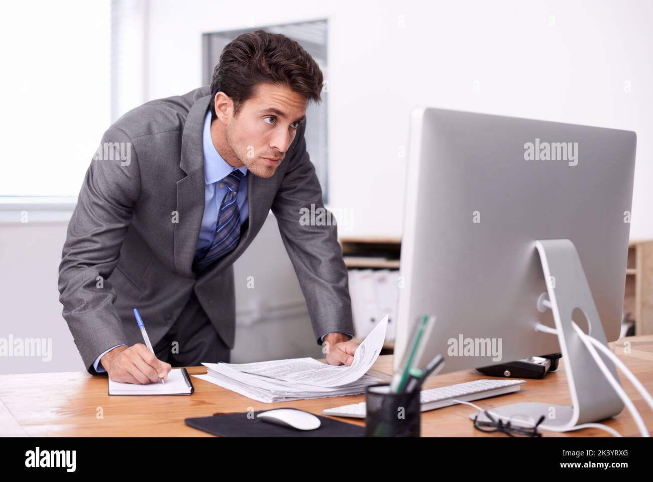 Multitasking employee hi-res stock photography and images - Alamy
