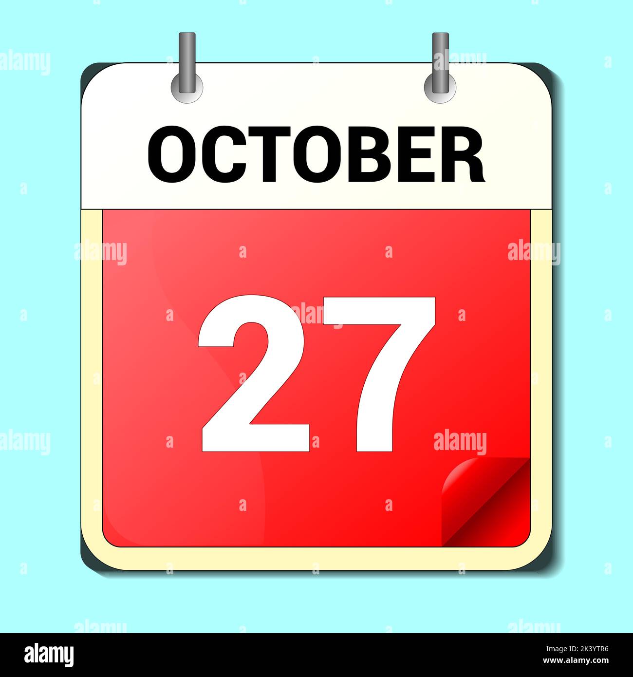 Day on the calendar vector image format october stock vector image
