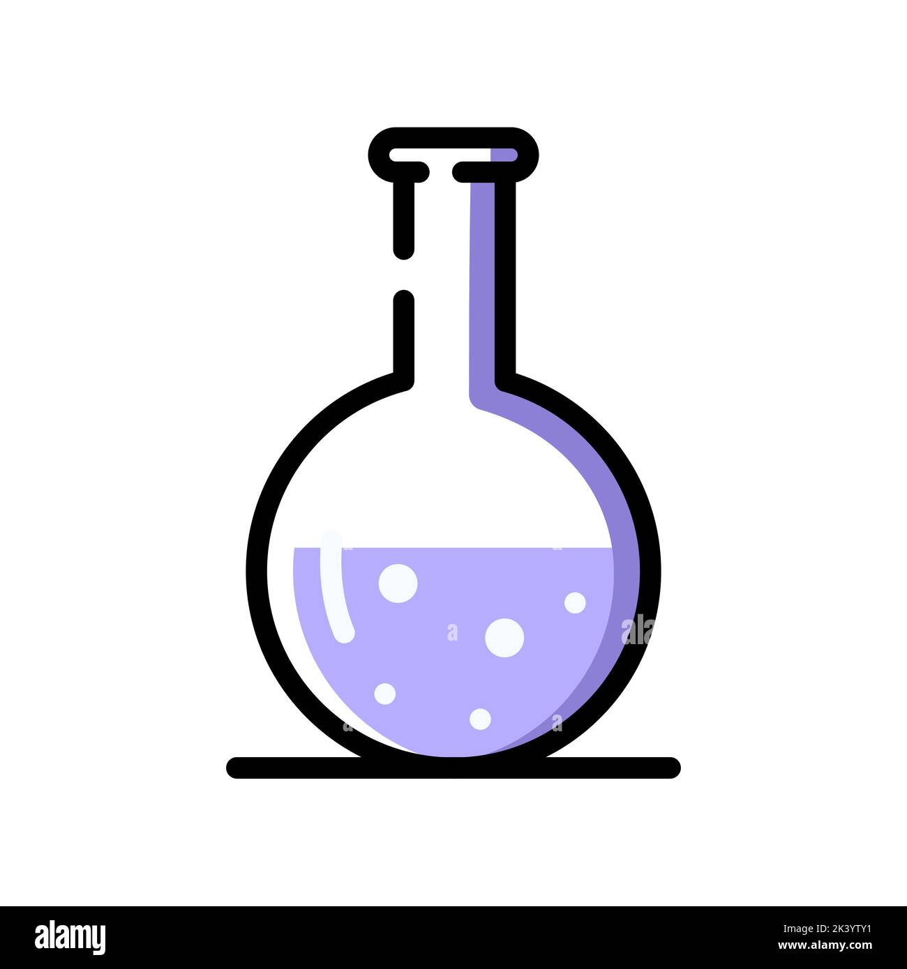 One glass chemistry purple flask Stock Vector Image & Art - Alamy