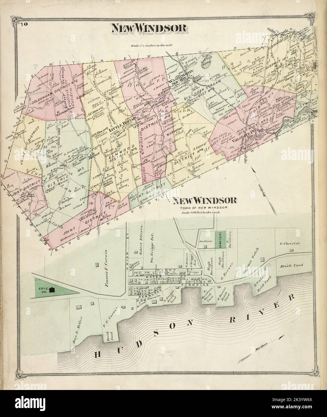 New Windsor New York Map - Anetta Mathilda