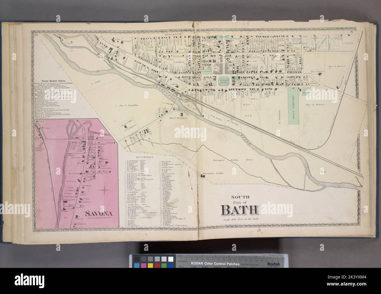 Map of bath new york hires stock photography and images Alamy