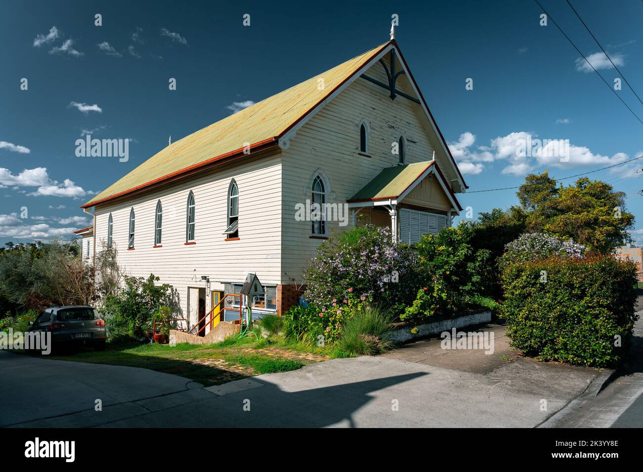 Boonah, Queensland, Australia - Historical timber church building Stock Photo