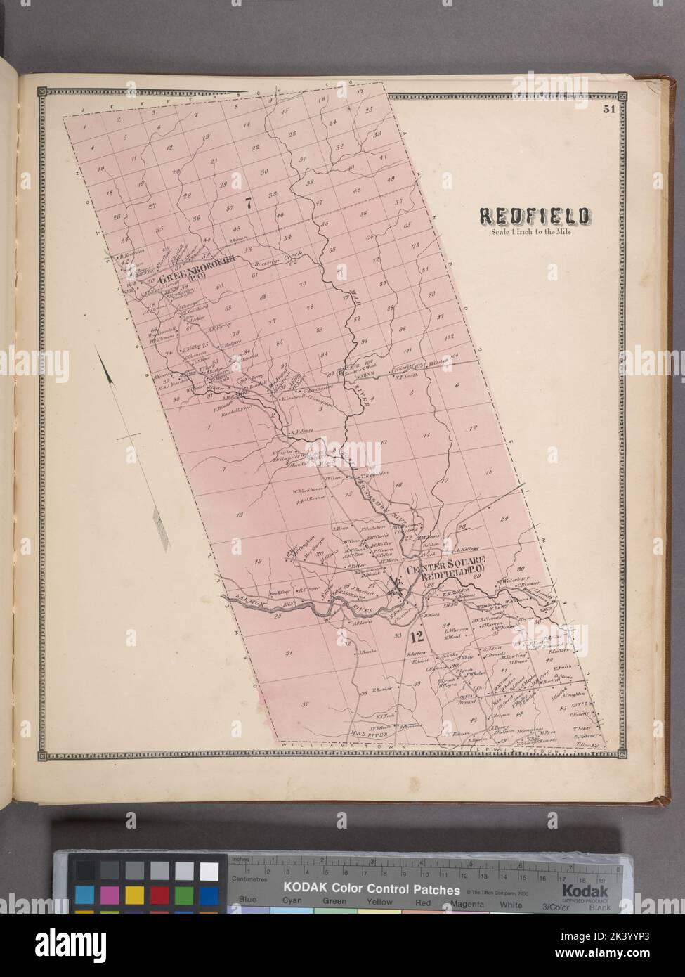 Map of redfield hires stock photography and images Alamy