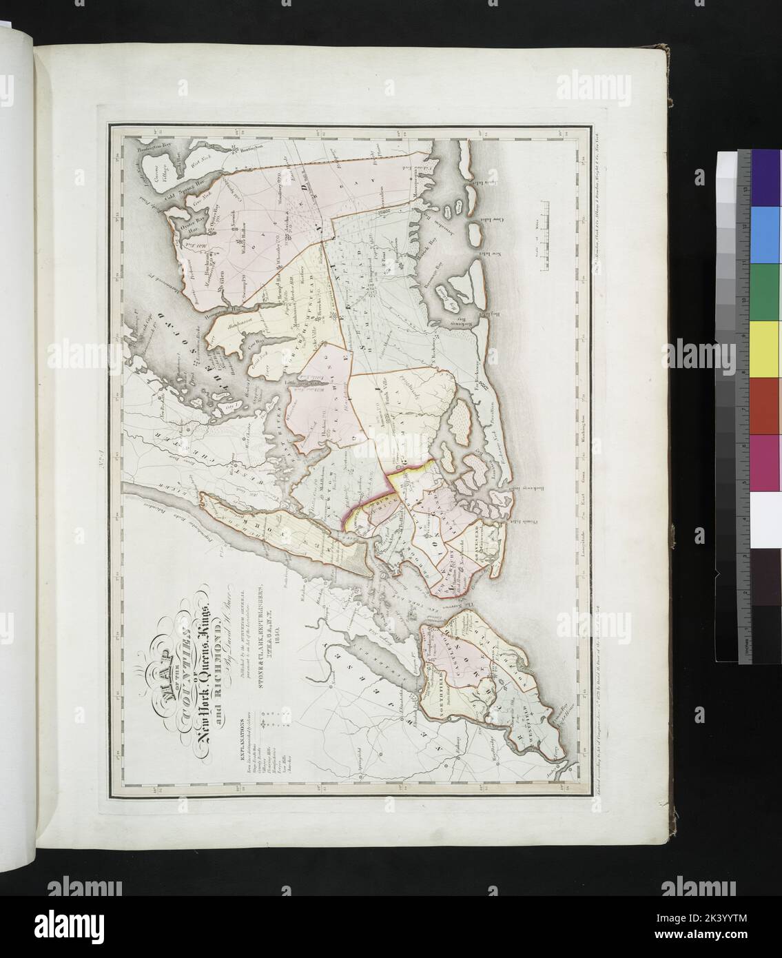 Map of the counties of New York, Queens, Kings, and Richmond