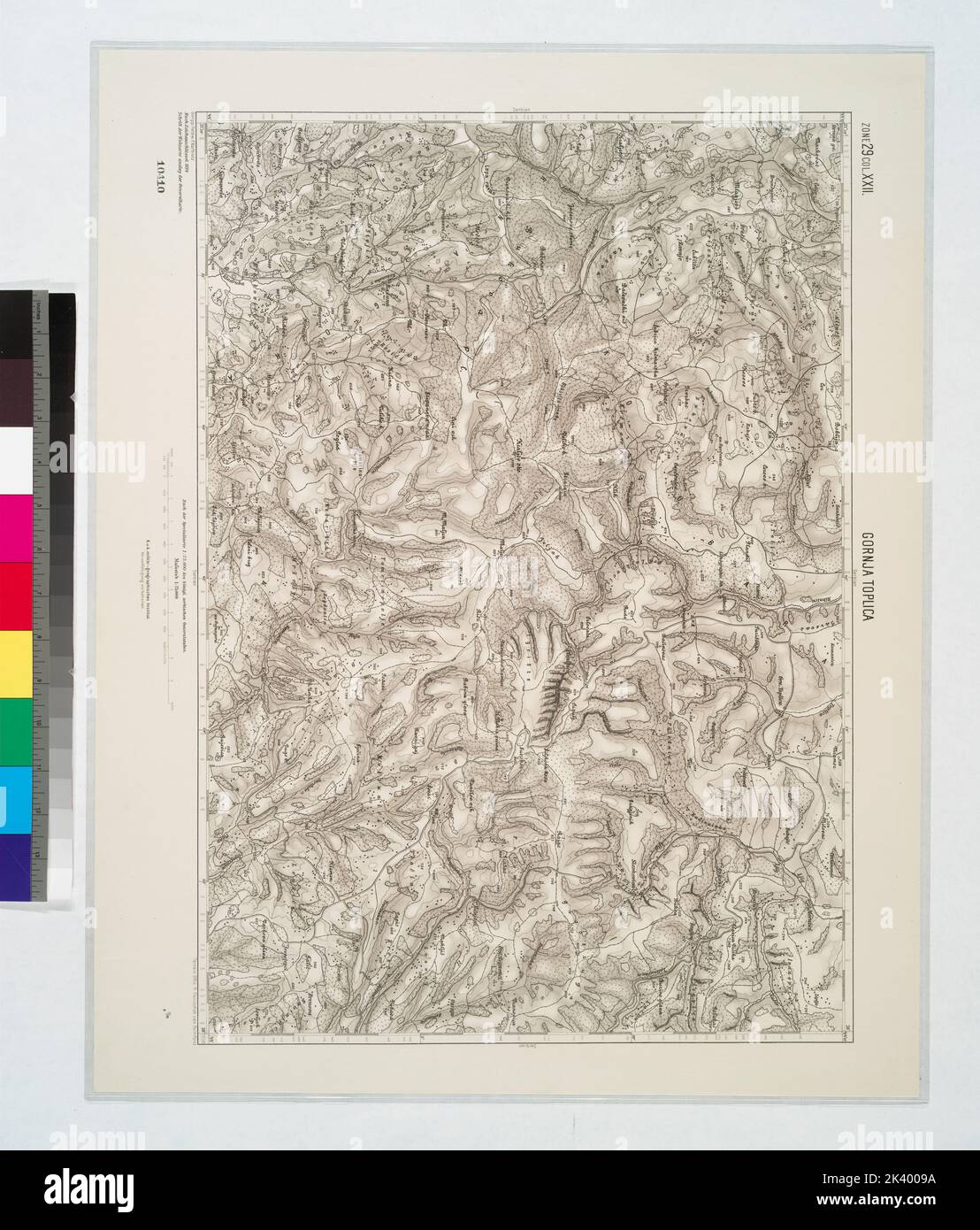 Toplica Gornja Toplica. Cartographic. Maps, Topographic maps. 1900. Lionel ...