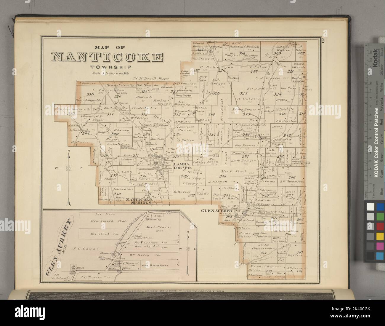 Map of Nanticoke Township; Glen AubreyVillage Cartographic. Atlases