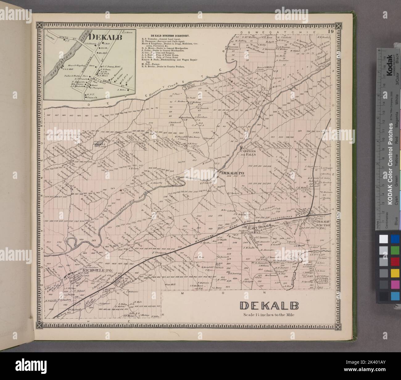 Dekalb map hires stock photography and images Alamy